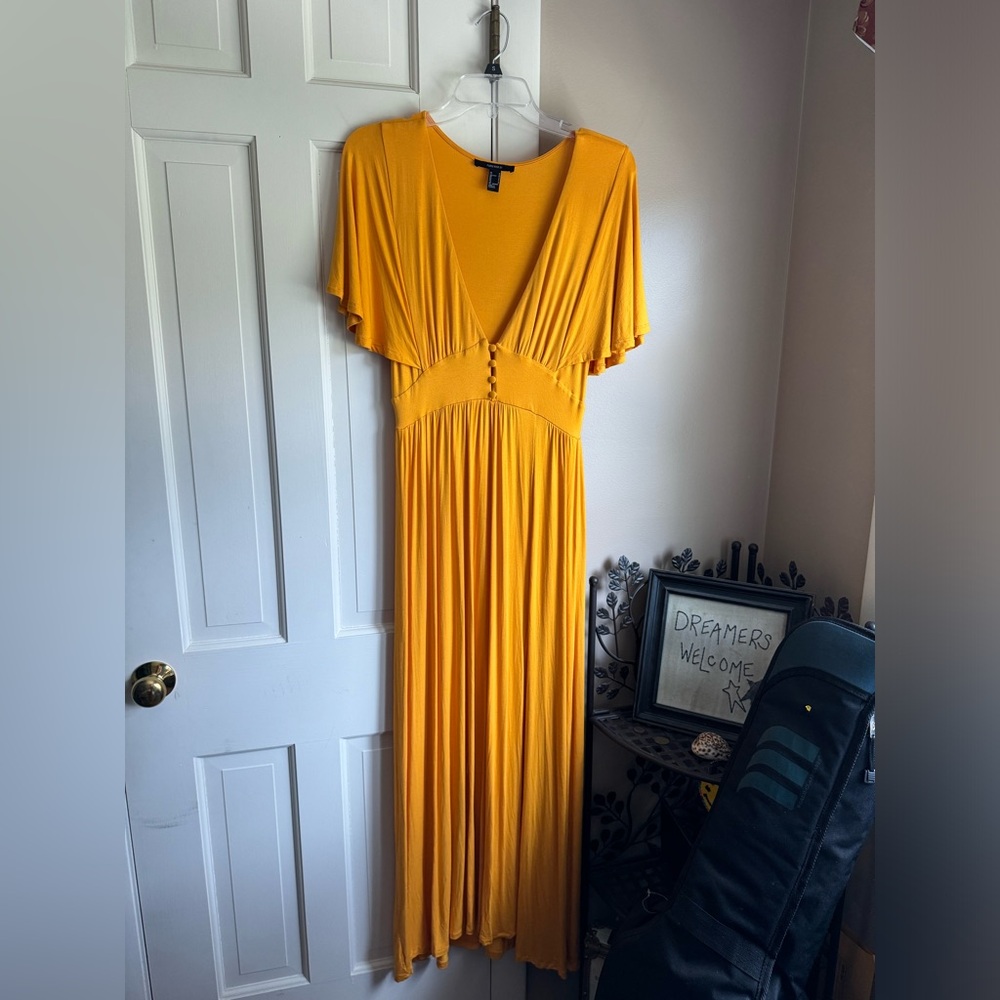 Forever21 Yellow Maxi Dress